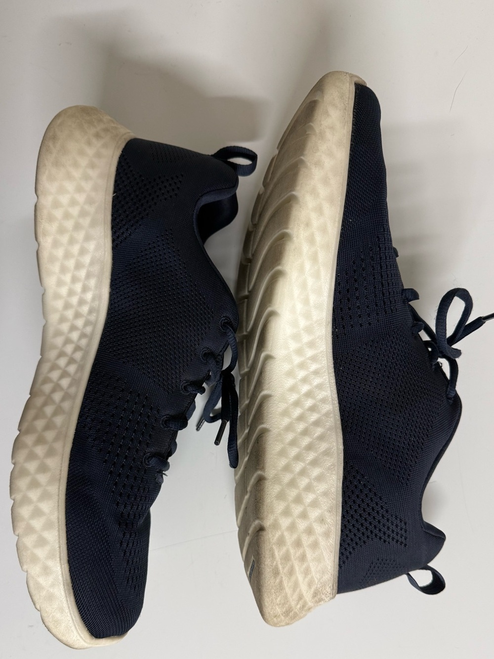 Skechers Men's Navy Knit Lite-Foam Athletic Sneakers - Picture 7 of 12